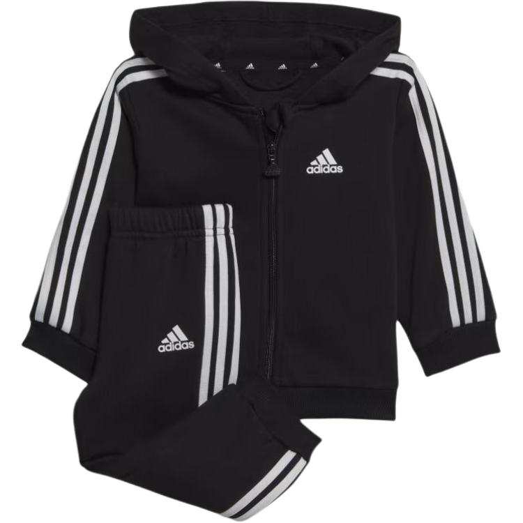 Adidas Adidas Kids Matching Sets Kids' Apparel Essentials Full Zip Hooded Jogger Set Black Infant And Toddler