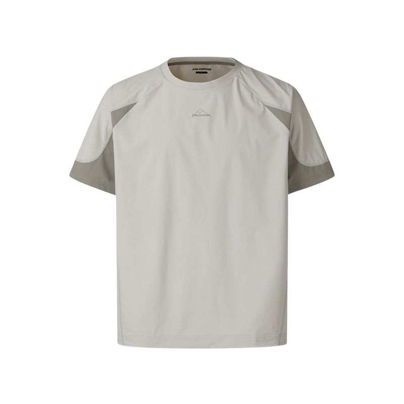 SALOMON T Shirt Men's Khaki Gray