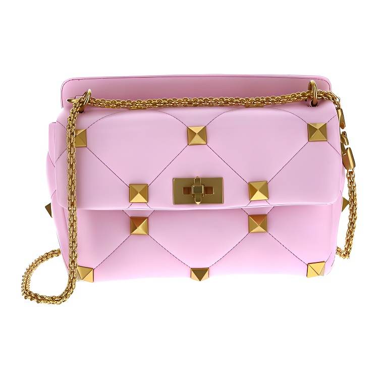 Valentino Rockstud Lambskin Crossbody Bag, Shoulder Bag Women's Pink