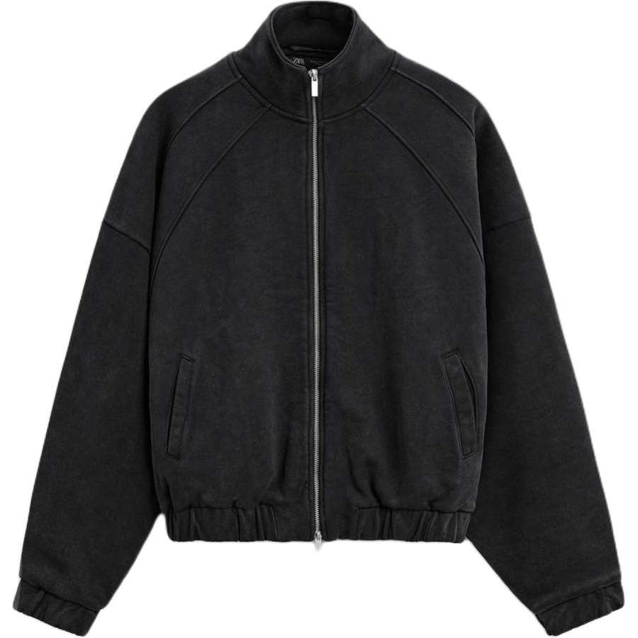 ZARA ZARA Jackets Men's Deep Anthracite Stand Collar Moderate Other