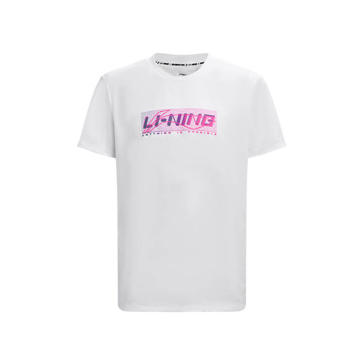 Li-Ning Li Ning Badminton Collection T Shirt Unisex White