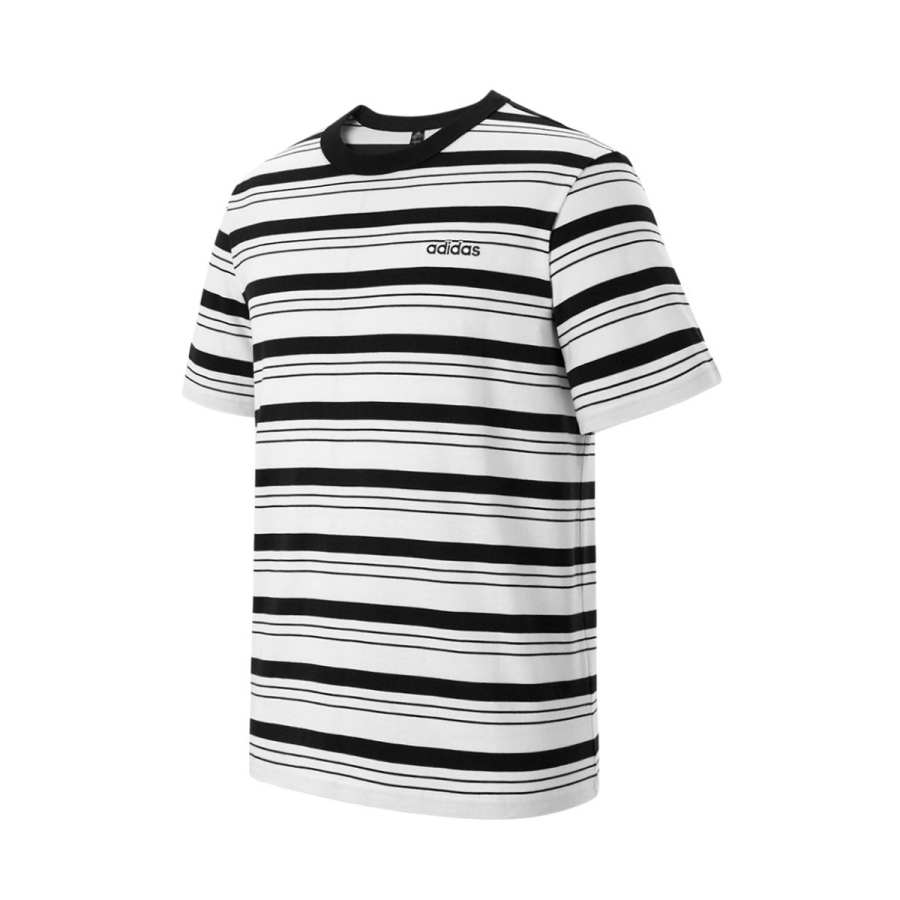 Adidas Adidas Sportlife T Shirt Men's Black White Stripes