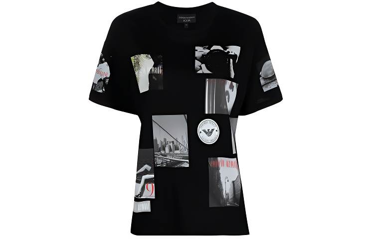 EMPORIO ARMANI SS21 T Shirt Women's Black