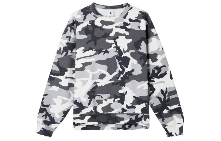 Nike Nike Sweatshirts Men's Gray Crew Neck Moderate Regular