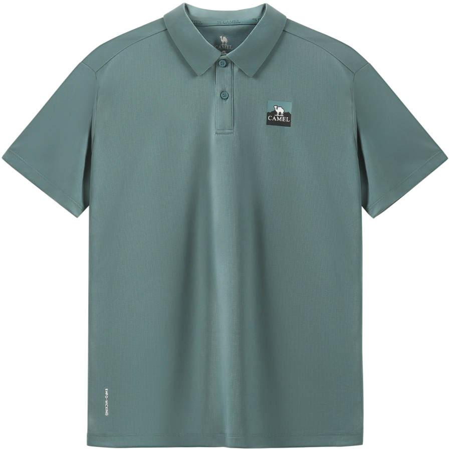 CAMEL CAMEL Quick Dry T Shirts Men's Polo Collar Moderate