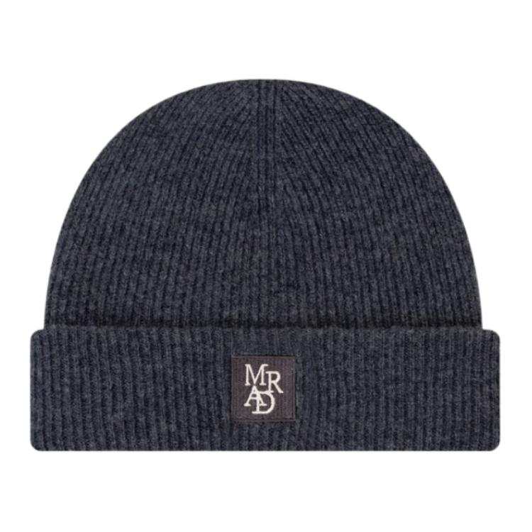 MARDI MERCREDI Pure Wool Beanies Women's Dark Gray