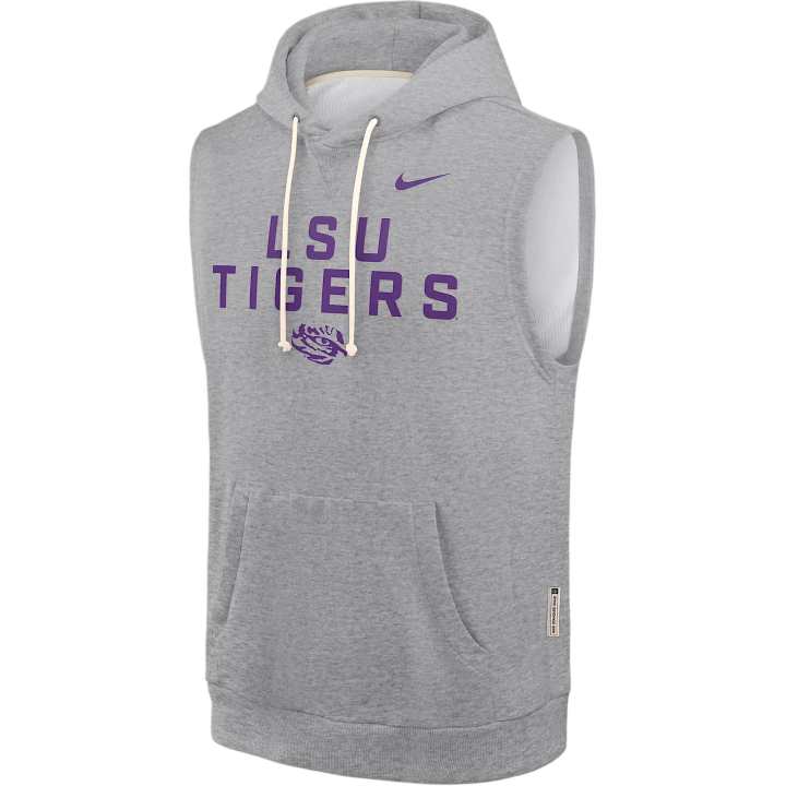 Nike Nike Lsu Sideline Men's Nike Dri FIT College Sleeveless Pullover Hoodie