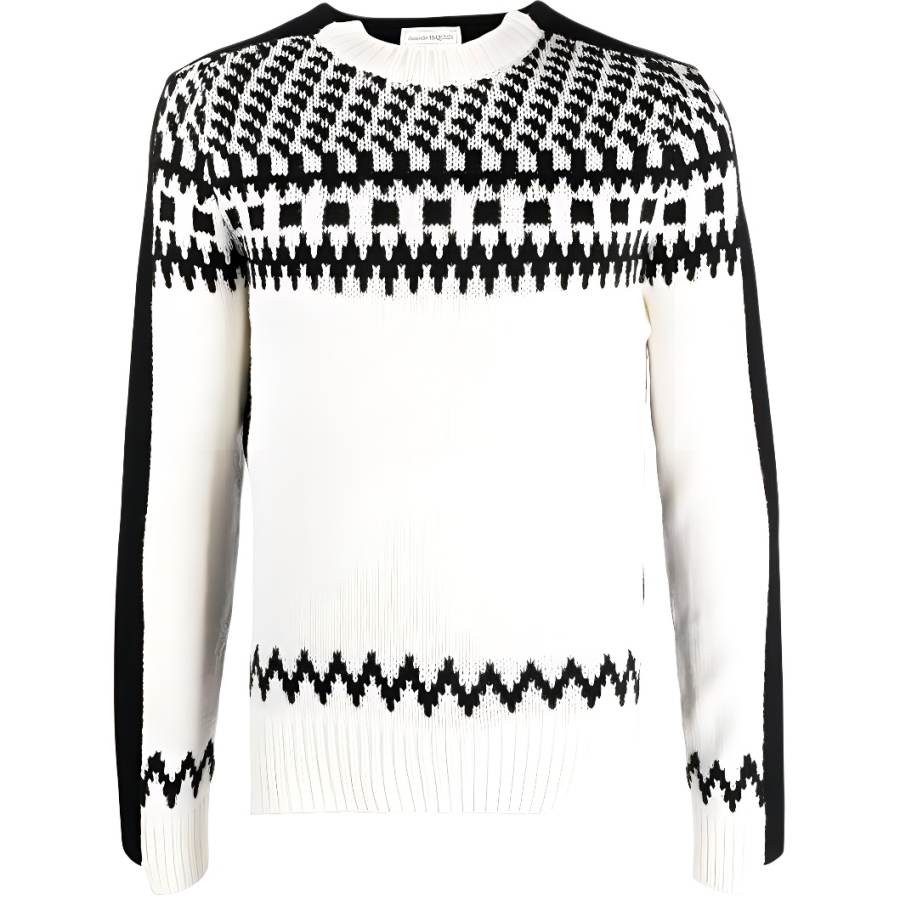 Alexander McQueen SS22 Cashmere Sweater Men's White