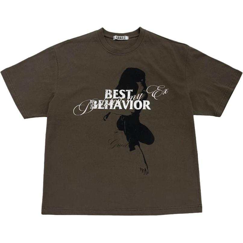 GRAILZ T Shirts Unisex Brown Crew Neck