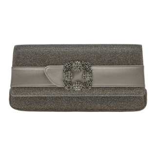 MANOLO BLAHNIK Viscose Clutch Women's Gold