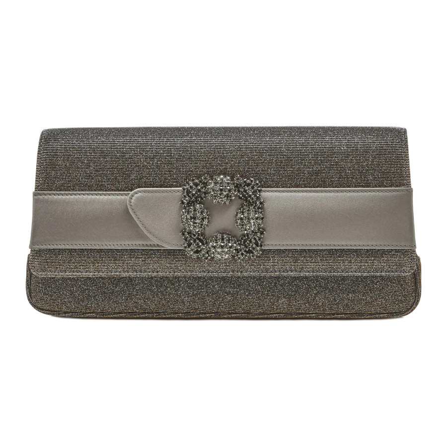 MANOLO BLAHNIK Viscose Clutch Women's Gold