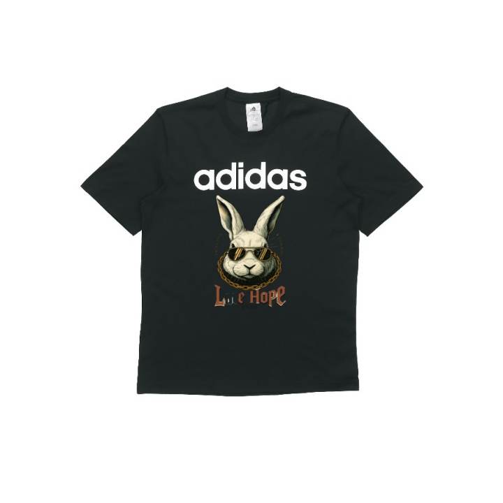 Adidas Adidas T Shirts Unisex Black Crew Neck Moderate
