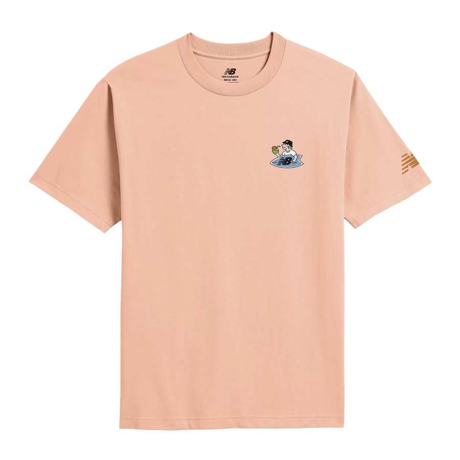 New Balance New Balance Surf SS25 Shop T Shirt Men's Dry Orange