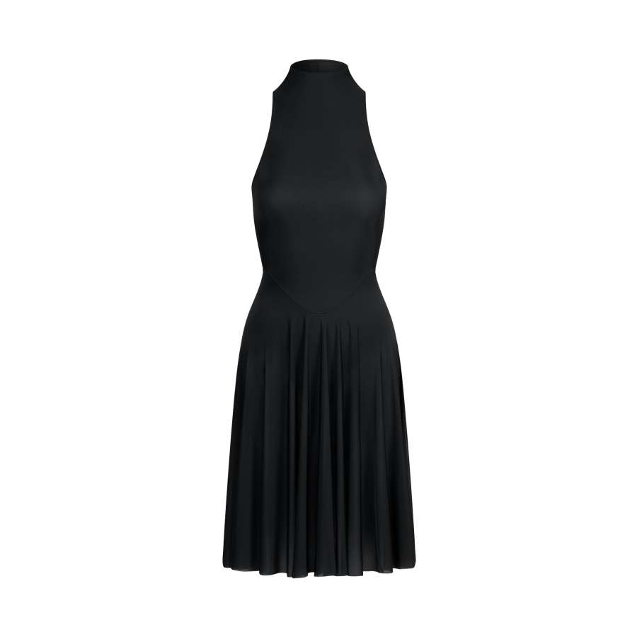 Skims SS25 MILKY SHEER HIGH NECK MIDI DRESS Sleeveless Dress Women's