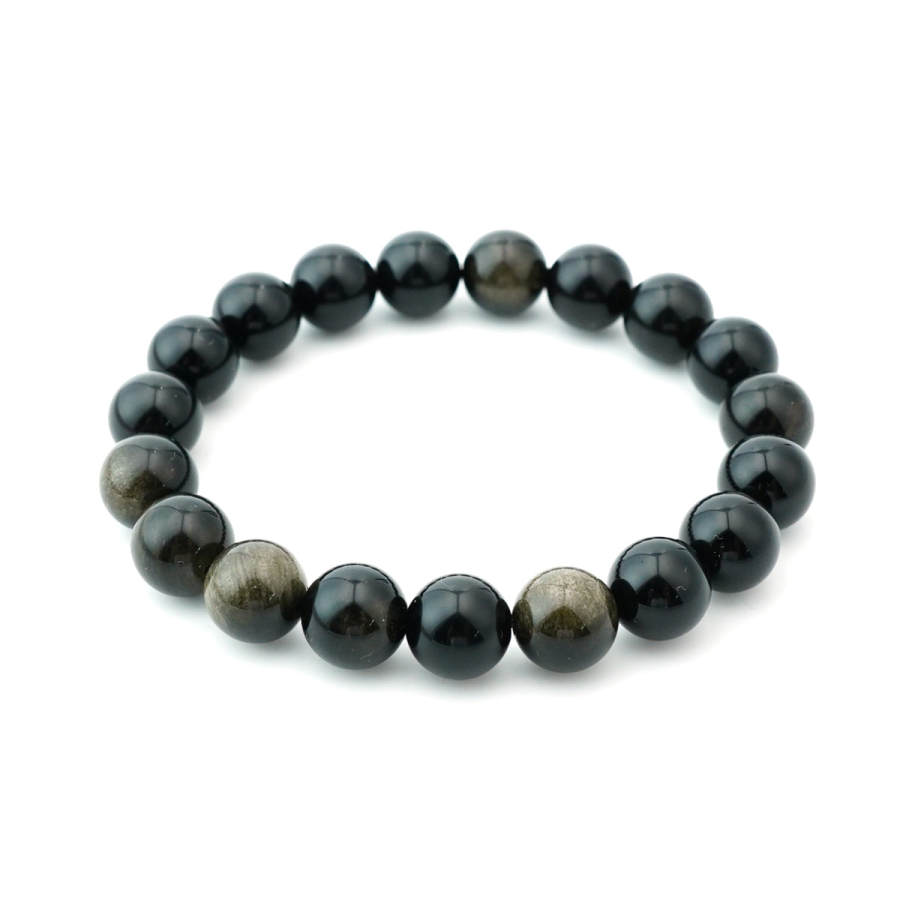 PAUL COSTELLOE Obsidian Beaded Bracelets Unisex
