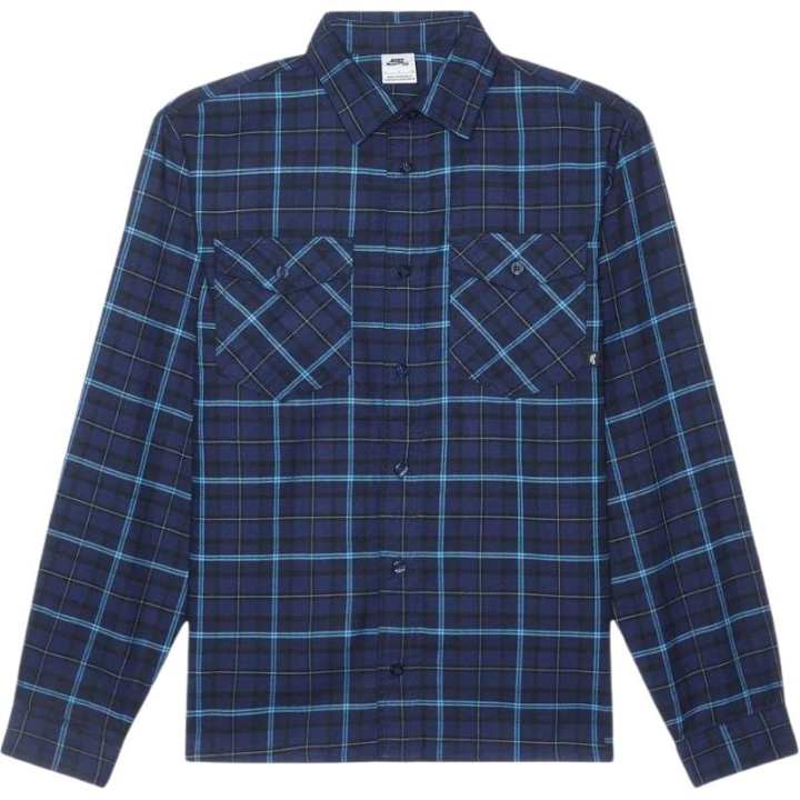 Nike Nike Shirts Men's Marine Blue Lapel Moderate
