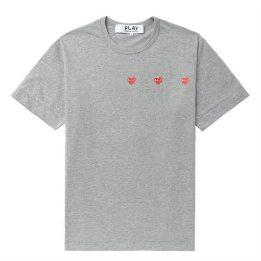 CDG Play CDG Play SS24 T Shirt Unisex Gray