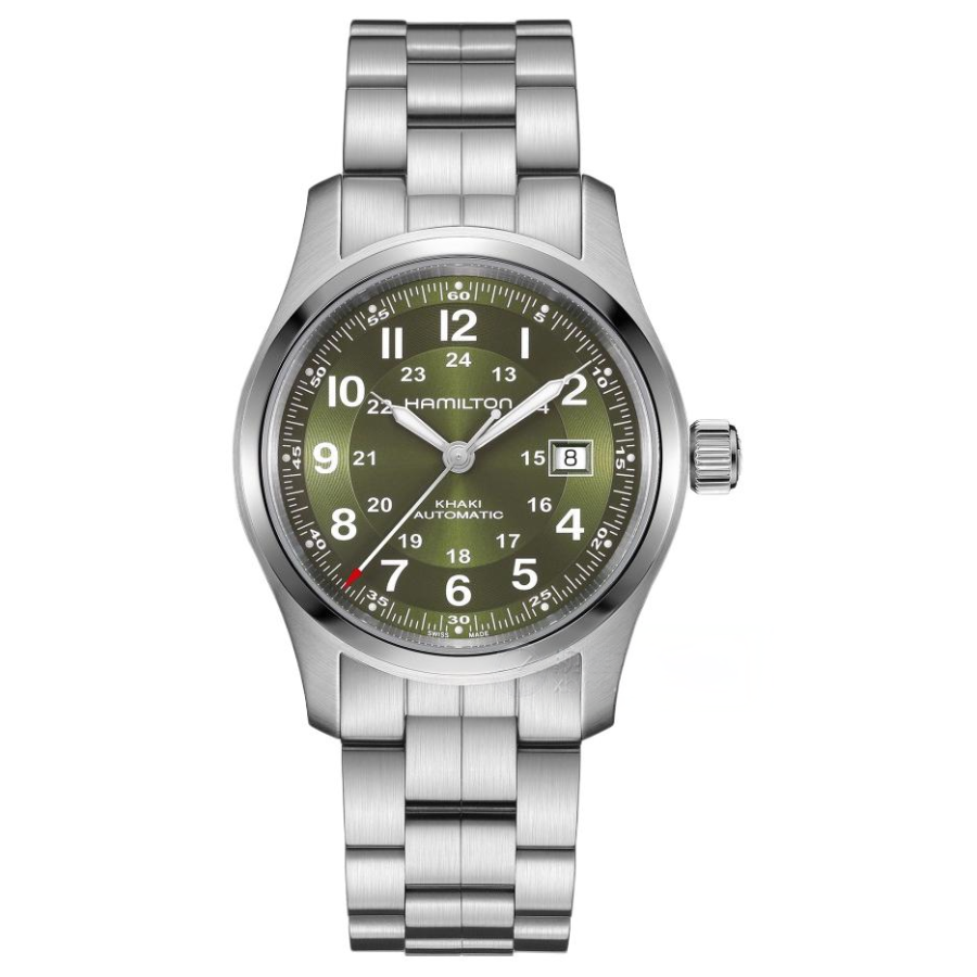 HAMILTON Khaki Field Series Red Hat Automatic Mechanical Movement 100m Waterproof Men's Watches Watch 42mm