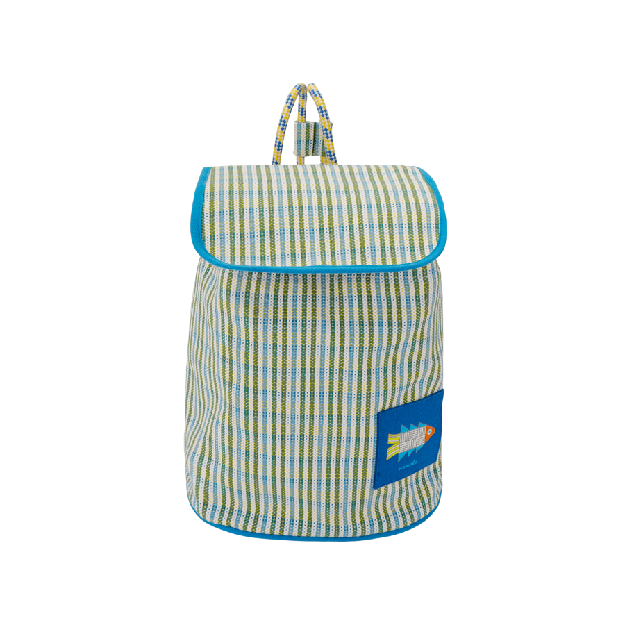 HERMES HERMES Cotton Backpack Regular Unisex Blue