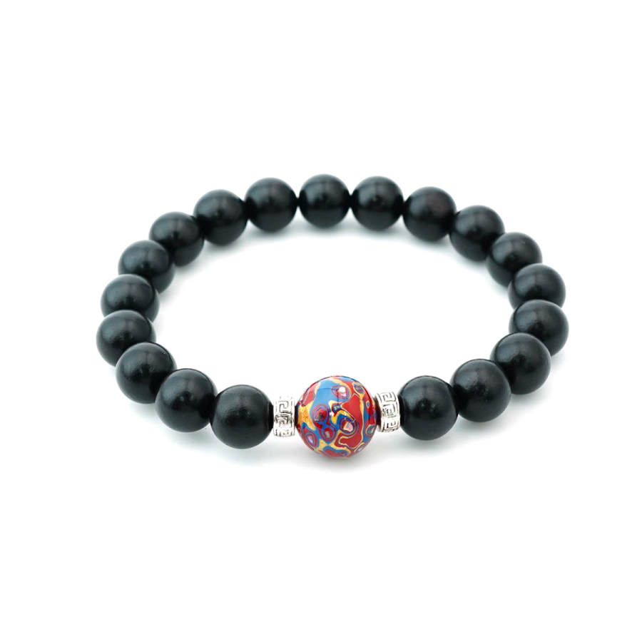 PAUL COSTELLOE Ebony Beaded Bracelets Unisex