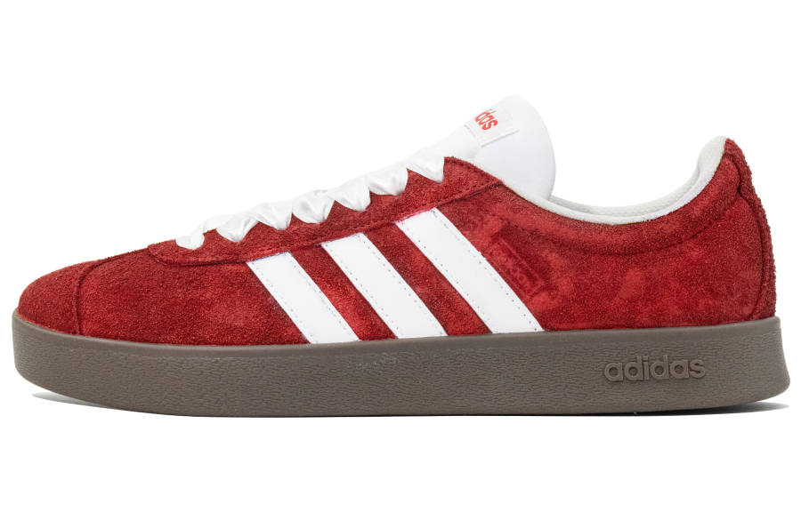 Adidas Adidas VL COURT 2.0 Red Rhythm Slip Resistant Abrasion Resistant Low top Skateboard Shoes Unisex Red