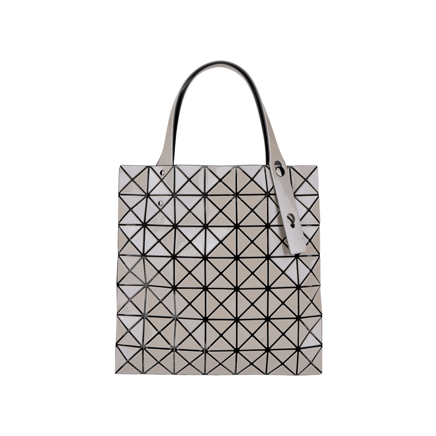 ISSEY MIYAKE Prism Polyvinyl Chloride Resin Tote Bag, Shopping Bag, Shoulder Bag, Handbag Women's Taupe