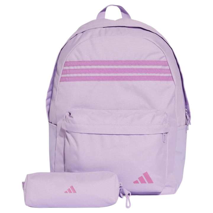 Adidas Adidas Polyester Backpack Unisex Pink Plum & Dark Purple & Dark Purple