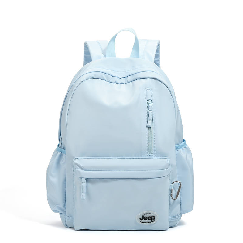 Jeep Nylon Backpack Regular Unisex Light Blue/Black/Cherry Blossom Pink/Cheeses Cheese Color