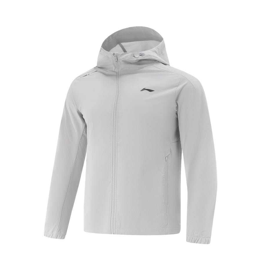 Li-Ning Li Ning Fitness Series Trench Coat Men's Coin Gray