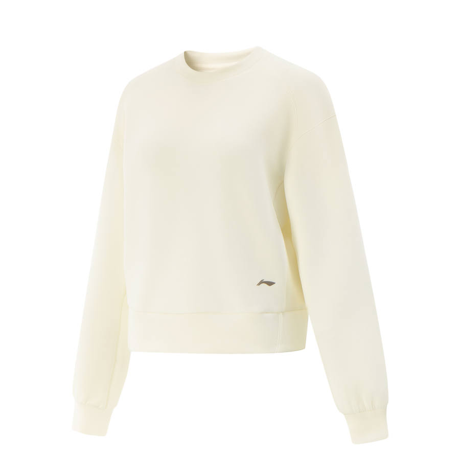 Li-Ning Li Ning Fitness Series Sweatshirt Women's Mother Of Pearl White