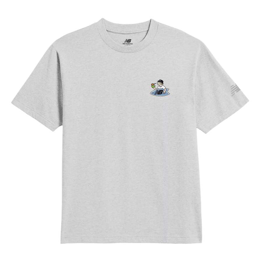 New Balance New Balance Surf SS25 Shop T Shirt Men's Heather Powder Gray