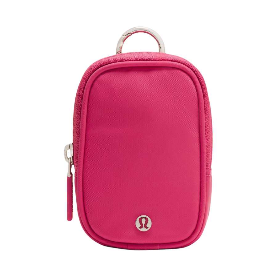 Lululemon Clippable Nylon Coin Purse Nano Women's Raspberry Sauce Pink