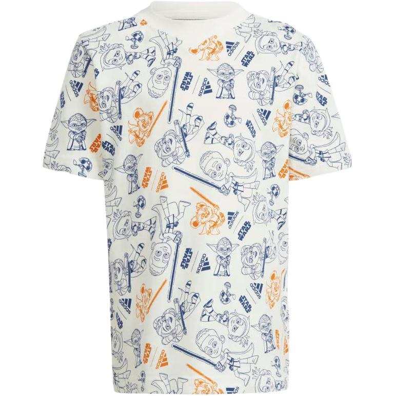 Adidas Adidas T Shirt STAR WARS Collaboration, Kids' Apparel Young Jedi Tee White Kids'