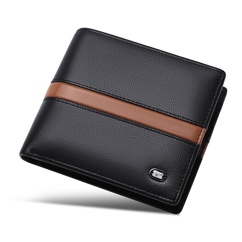 SEPTWOLVES SEPTWOLVES Cow Leather Wallet Men's Black