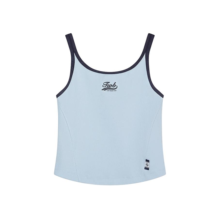 Teenie Weenie Camisoles Women's Light Blue Crew Neck Moderate Straight Fit