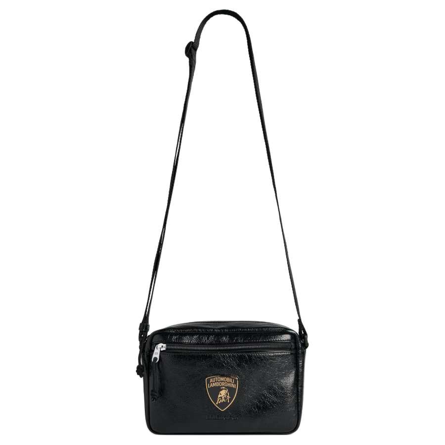 Balenciaga Explorer Sheepskin Crossbody Bag Men's Black
