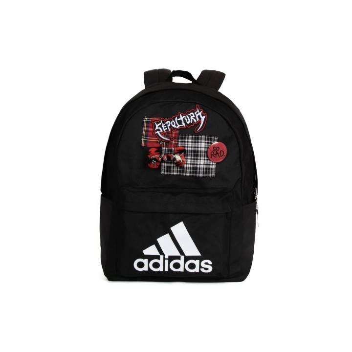 Adidas Adidas Polyester Backpack Regular Unisex Black Red