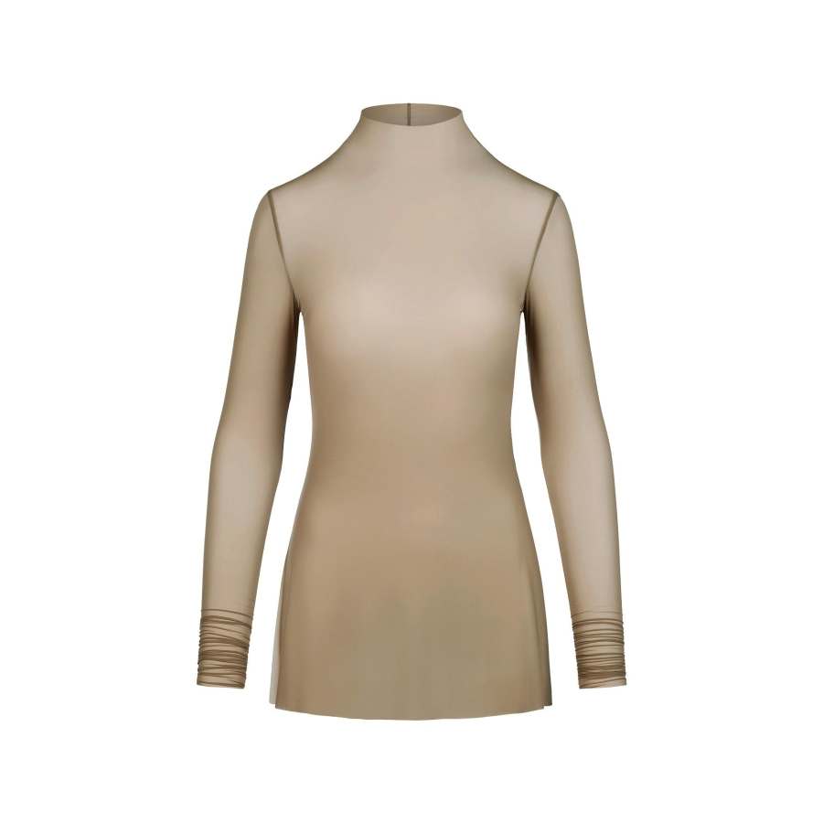Skims T Shirts Women's Truffle/Truffle Turtleneck