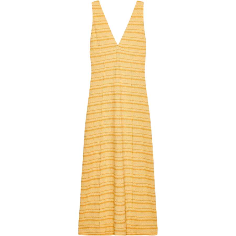 ZARA Sleeveless Dresses Women's Orange/Yellow V Neck Moderate