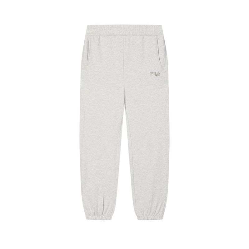 FILA ORIGINALE Brand Logo Loose Fit Comfortable Fitted Cuffed Knitted Fabric Casual Pants Women's