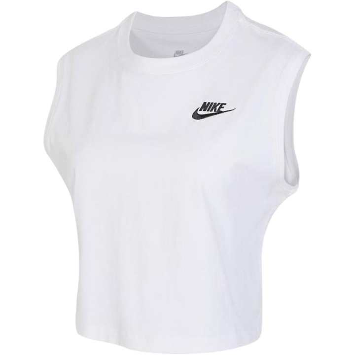 Nike Nike Tank Tops Women's White Crew Neck Moderate Straight Fit