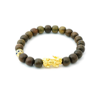 PAUL COSTELLOE Green Sandalwood Wooden Bracelets Unisex