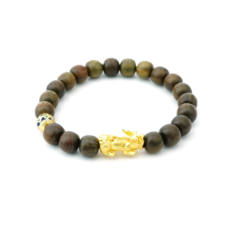 PAUL COSTELLOE Green Sandalwood Wooden Bracelets Unisex