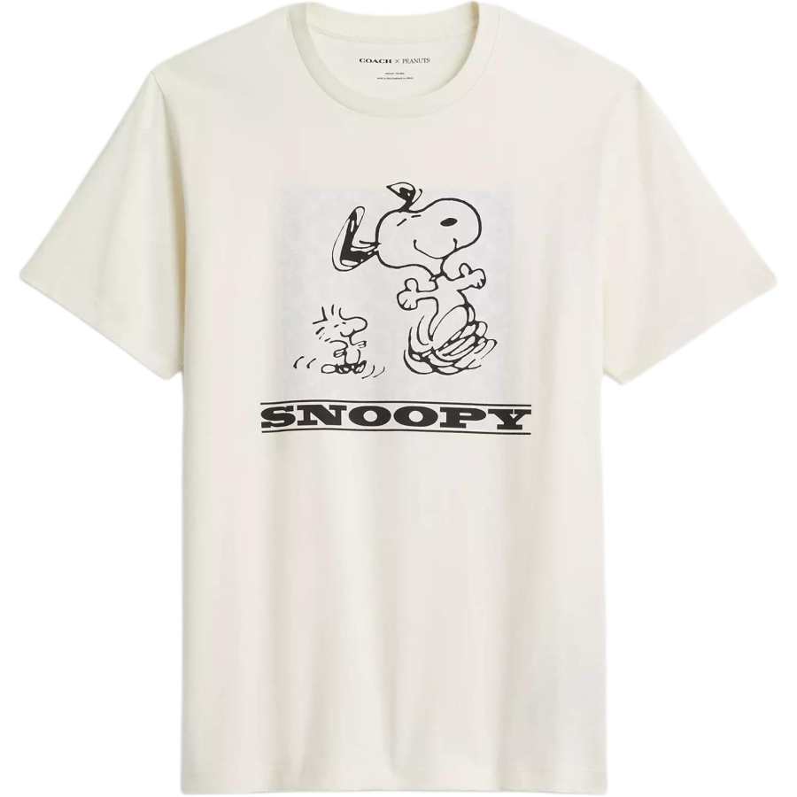 COACH COACH x Peanuts SS25 T Shirt Men's Ivory White