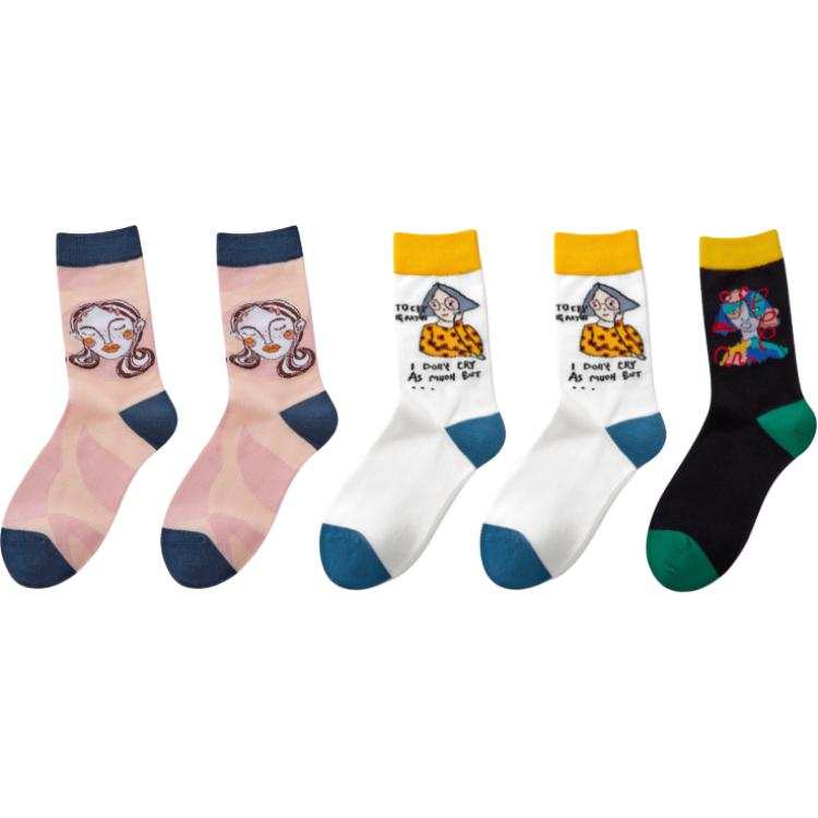 YEARCON Crew Socks Women's 5 Pack