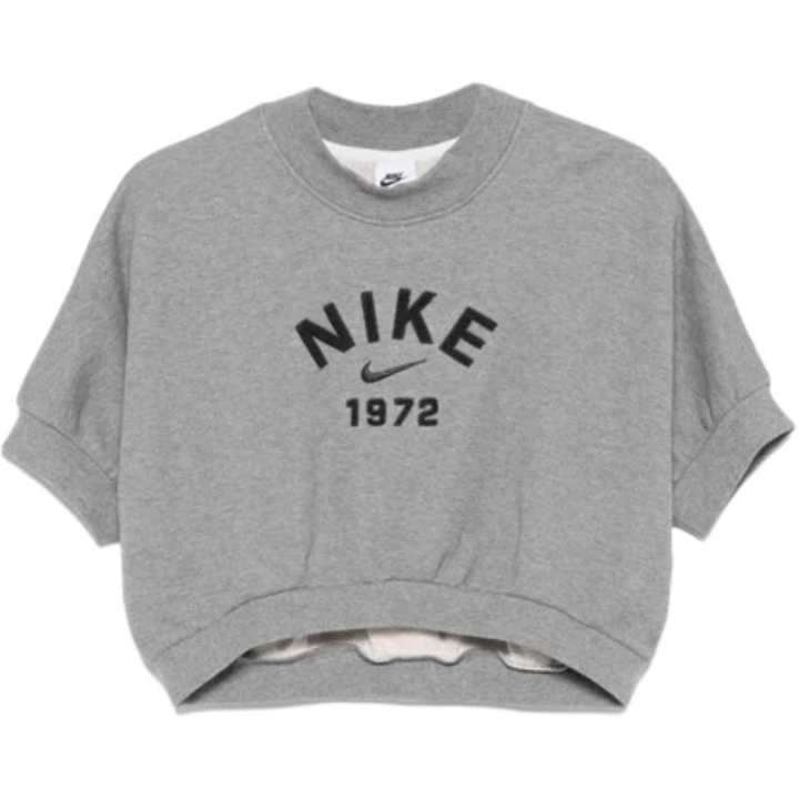 Nike Nike Sportswear Collection Women's Crew Neck Short Sleeve Cropped French Terry Top