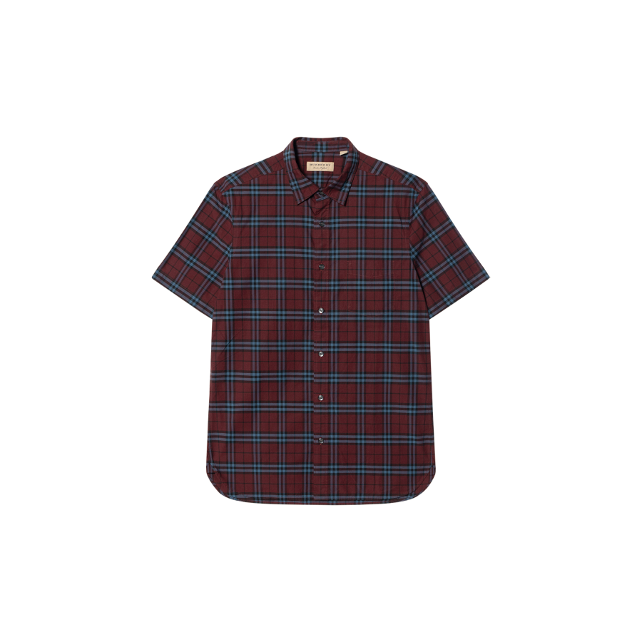 Burberry Pre Owned Plaid Cotton Shirt