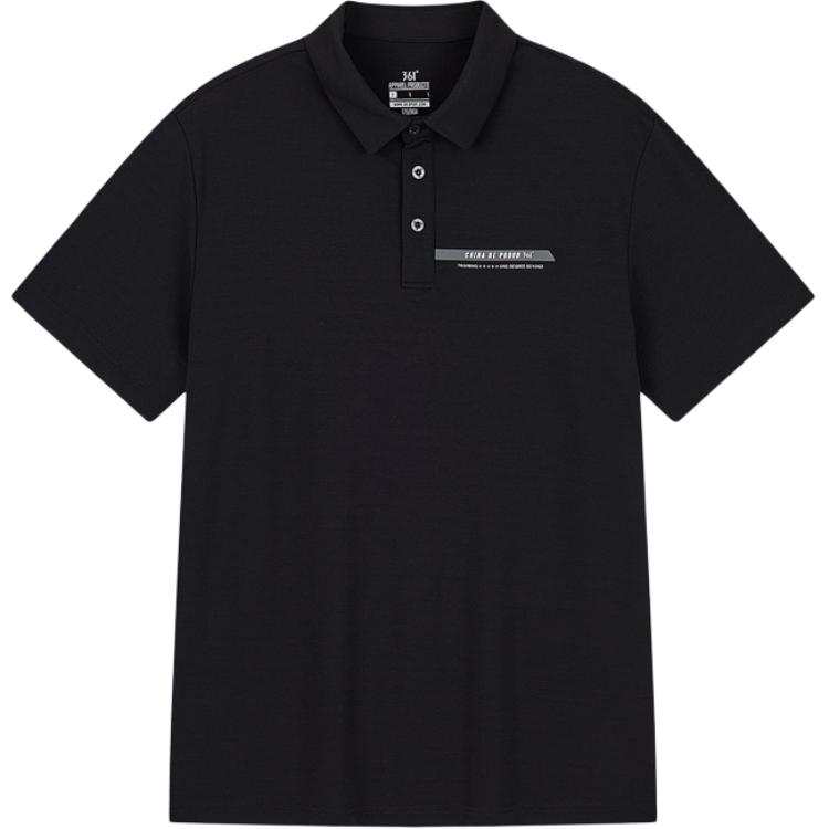 361° Sports Life Collection Polo Shirt Men's Super Black