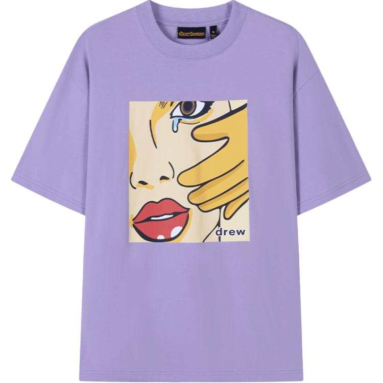 Drew house SS25 T Shirts Unisex Lavender Crew Neck