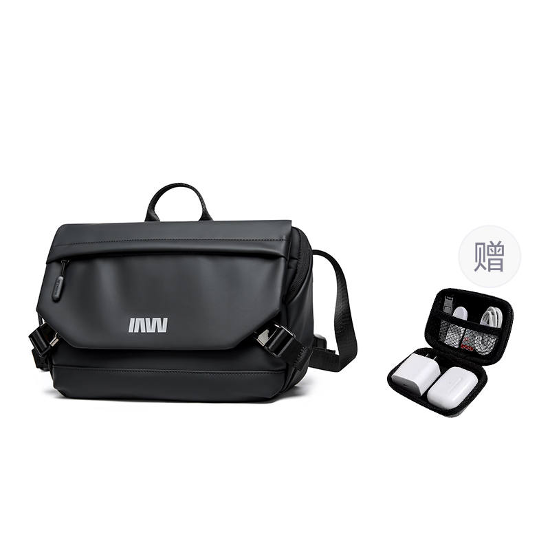 SEPTWOLVES SEPTWOLVES Artificial Leather Crossbody Bags Men's Black